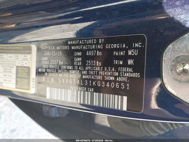 2019 KIA OPTIMA LX 9
