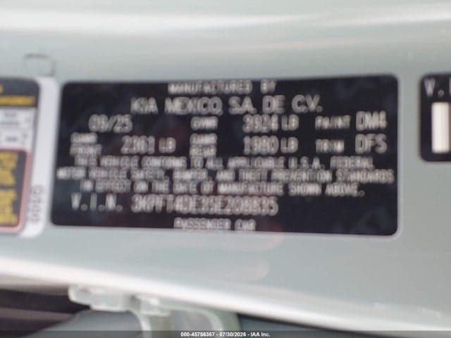 2025 KIA K4 LXS 9