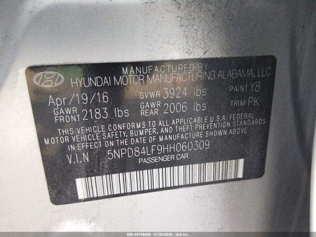 2017 HYUNDAI ELANTRA SE 9