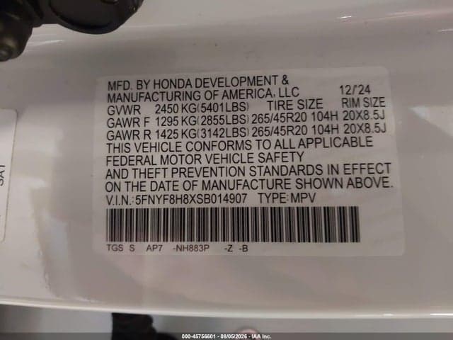 2025 HONDA PASSPORT AWD BLACK 9