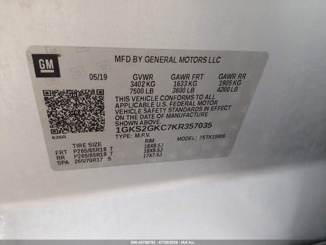 2019 GMC YUKON XL SLT 9