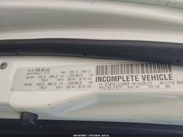 2018 RAM 3500 CHASSIS TRADESMAN/SLT 8