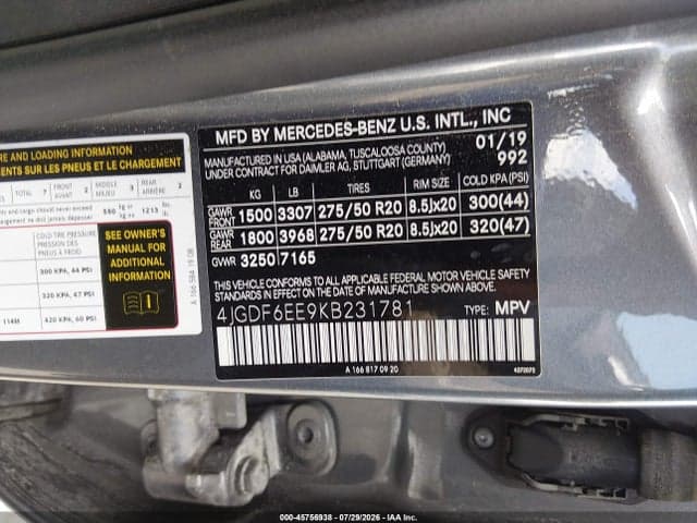 2019 MERCEDES-BENZ GLS 450 4MATIC 9