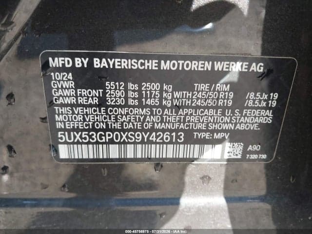 2025 BMW X3 30 XDRIVE 9