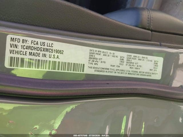 2021 DODGE DURANGO GT RWD 9