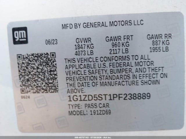 2023 CHEVROLET MALIBU FWD 1LT 9