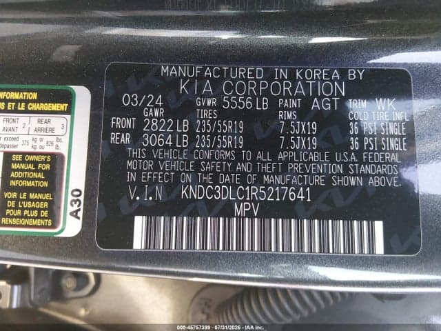 2024 KIA EV6 LIGHT LONG RANGE 9