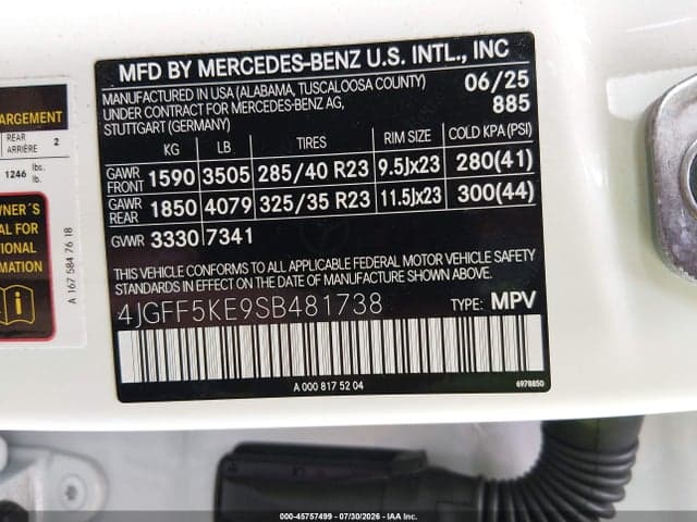 2025 MERCEDES-BENZ GLS 450 4MATIC 9
