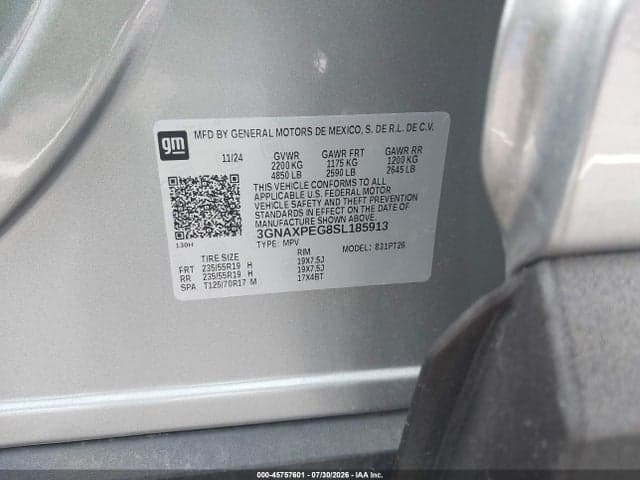 2025 CHEVROLET EQUINOX AWD LT 9