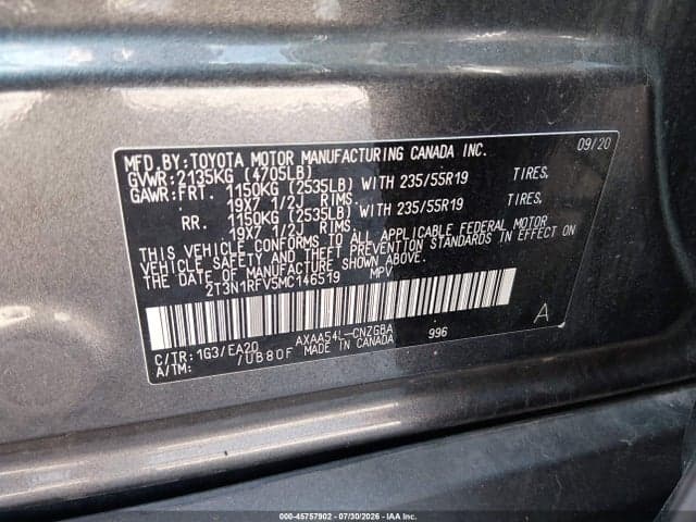 2021 TOYOTA RAV4 LIMITED 9