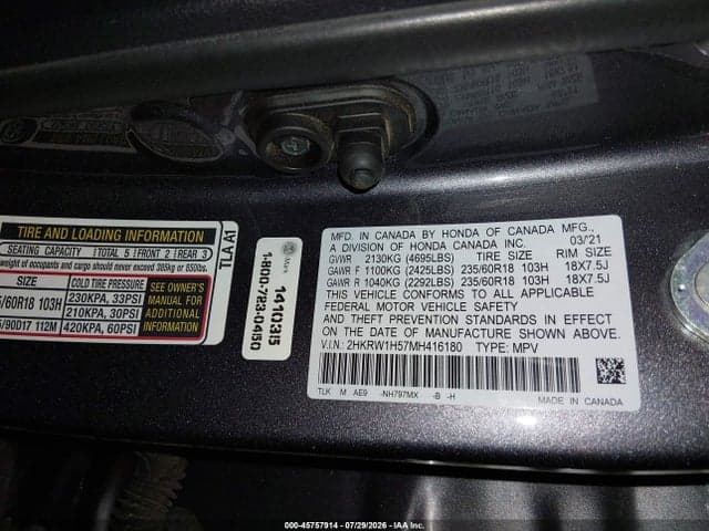 2021 HONDA CR-V 2WD EX 9