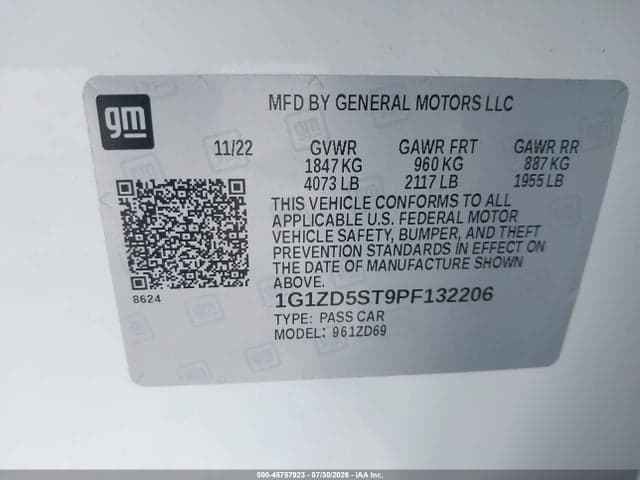 2023 CHEVROLET MALIBU FWD 1LT 9