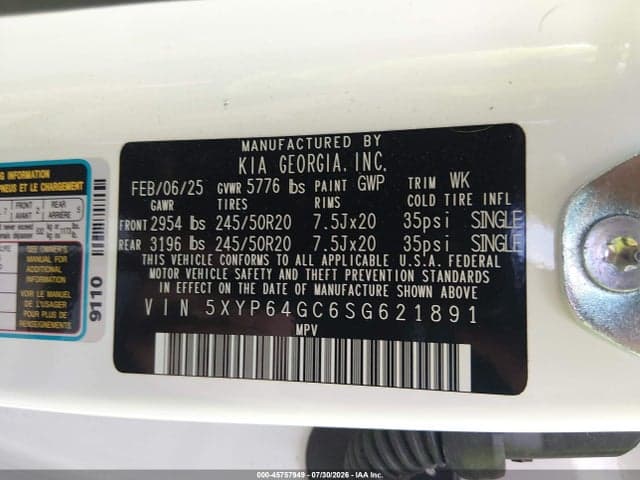 2025 KIA TELLURIDE S 9