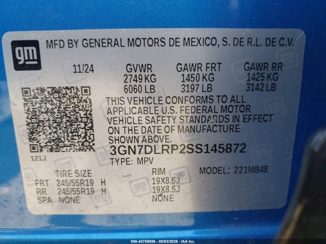 2025 CHEVROLET EQUINOX EV LT 9