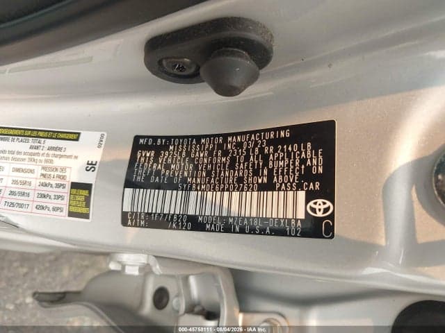2023 TOYOTA COROLLA LE 9