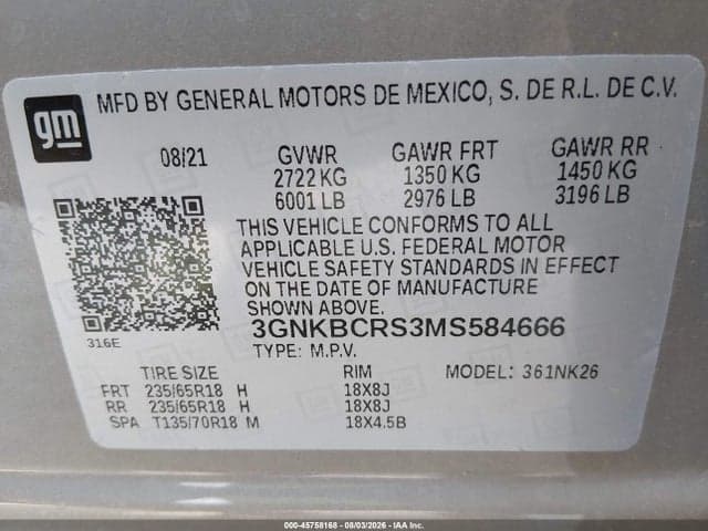 2021 CHEVROLET BLAZER FWD 2LT 9