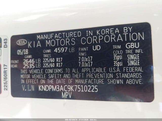 2019 KIA SPORTAGE LX 9