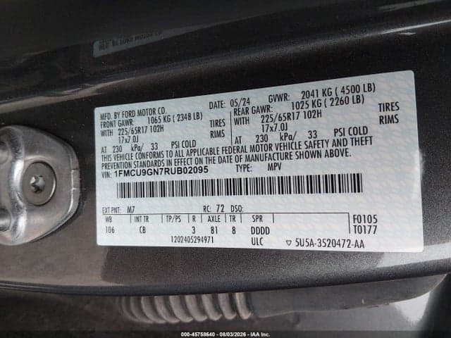 2024 FORD ESCAPE ACTIVE 9