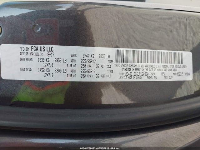 2018 CHRYSLER PACIFICA TOURING L 9