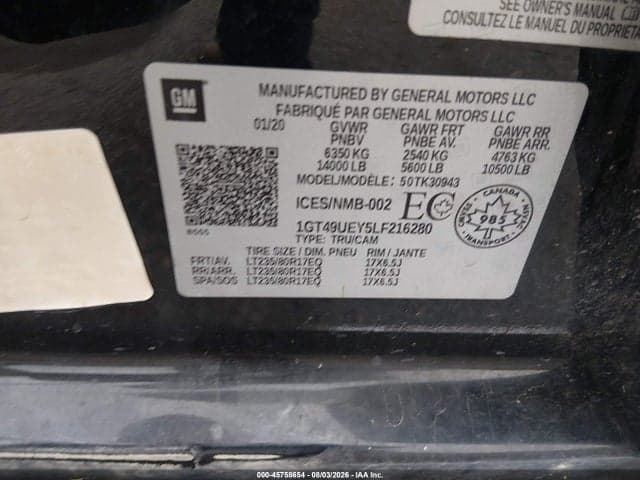 2020 GMC SIERRA 3500HD SLT 8