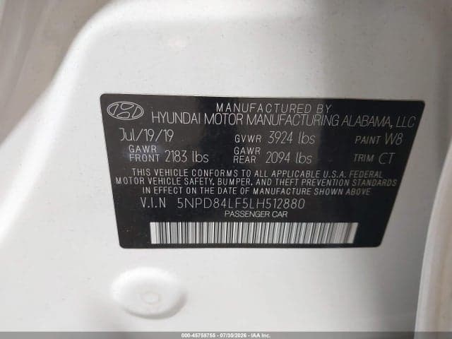 2020 HYUNDAI ELANTRA SEL 9