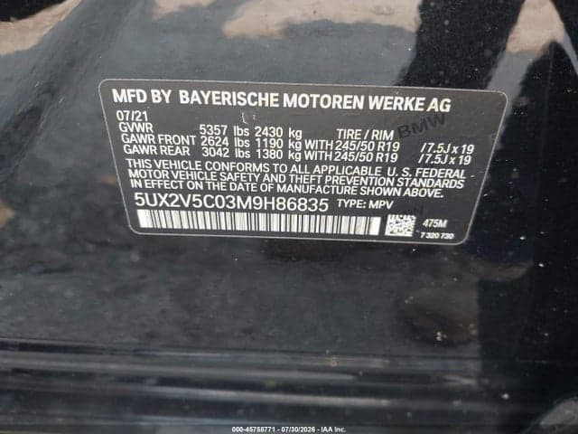 2021 BMW X4 M40I 9