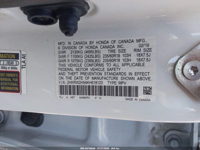 2019 HONDA CR-V EX 9
