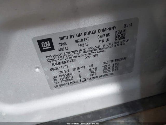 2019 BUICK ENCORE FWD PREFERRED 9