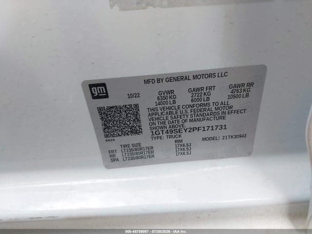 2023 GMC SIERRA 3500HD 4WD LONG BED PRO 9