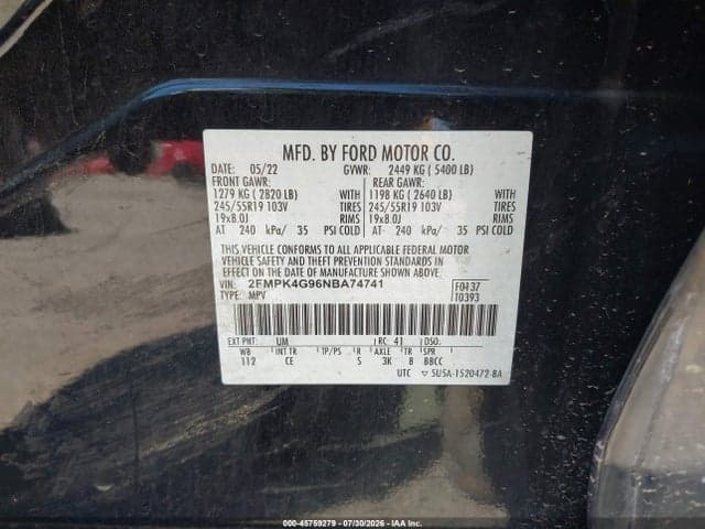 2022 FORD EDGE SE 9