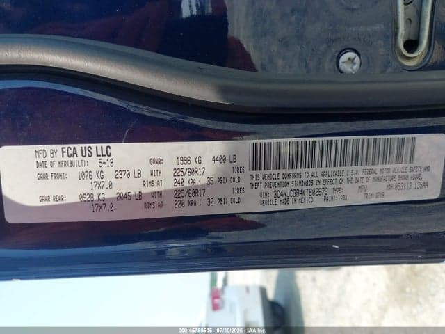 2019 JEEP COMPASS LATITUDE FWD 9