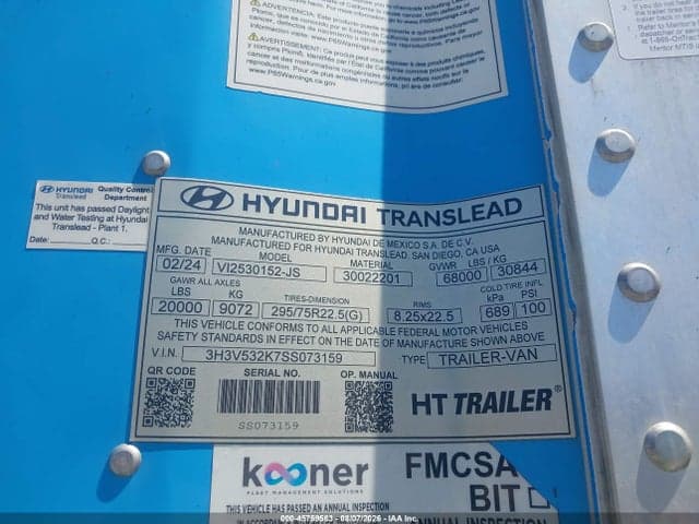 2025 HYUNDAI TRANSLEAD INC UNKNOWN 9