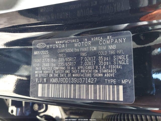 2025 HYUNDAI TUCSON HYBRID BLUE 9