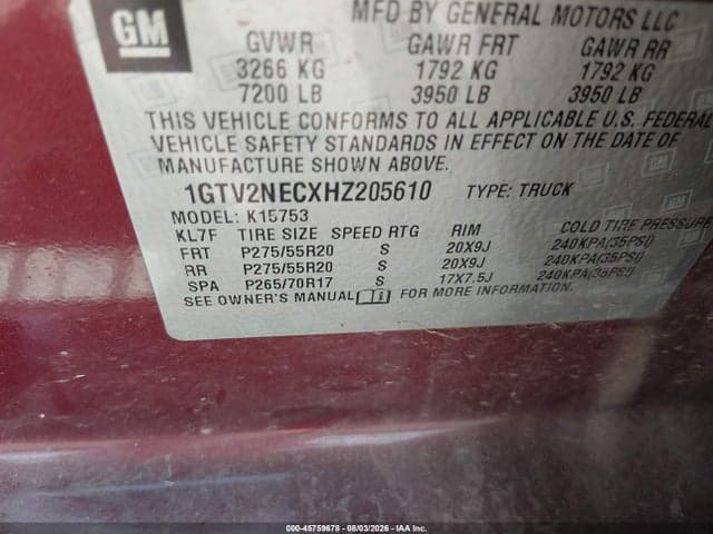 2017 GMC SIERRA 1500 SLT 9