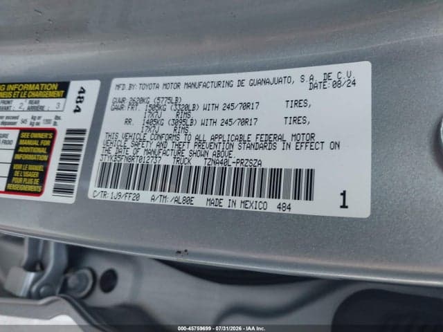 2024 TOYOTA TACOMA SR5 9