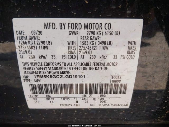 2020 FORD EXPLORER ST 9