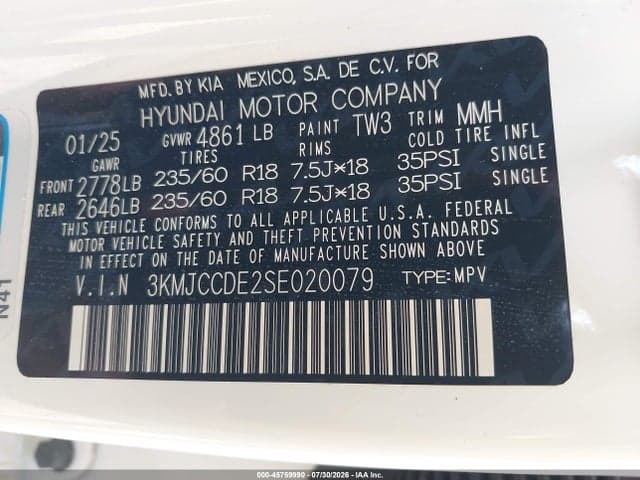 2025 HYUNDAI TUCSON SEL CONVENIENCE 9