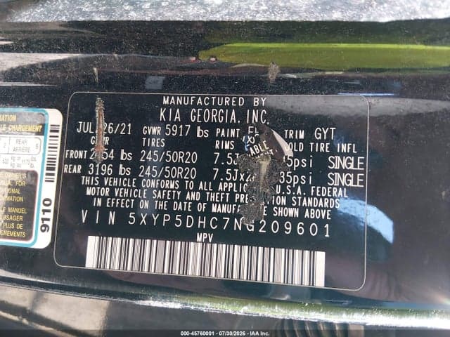 2022 KIA TELLURIDE SX 9