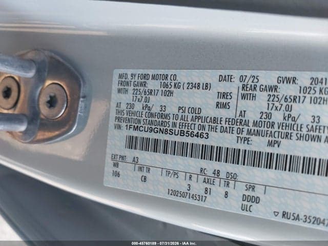 2025 FORD ESCAPE ACTIVE 9