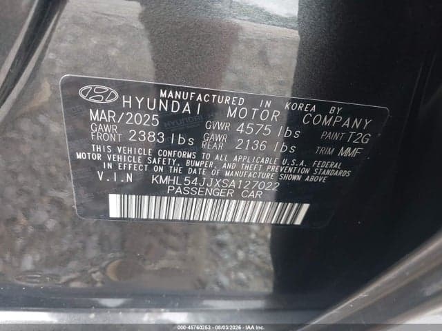 2025 HYUNDAI SONATA HYBRID LIMITED 9