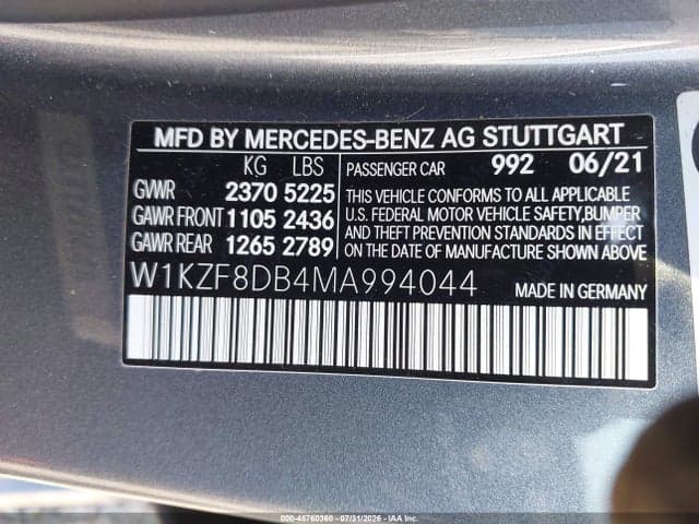 2021 MERCEDES-BENZ E 350 9