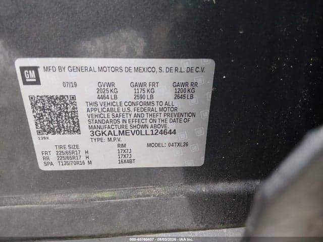 2020 GMC TERRAIN FWD SLE 9