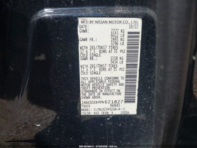 2023 NISSAN FRONTIER PRO-4X 4X4 9