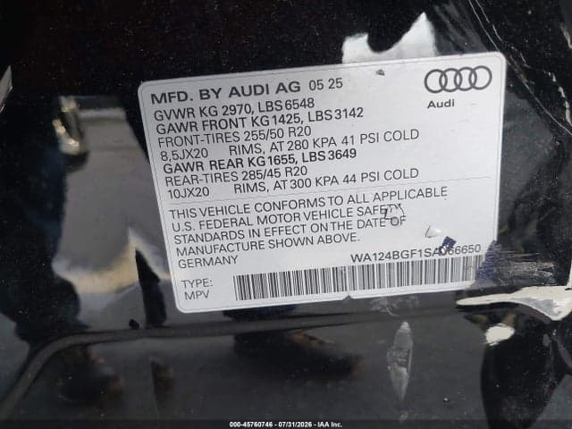2025 AUDI Q6 E-TRON PREMIUM PLUS QUATTRO 9