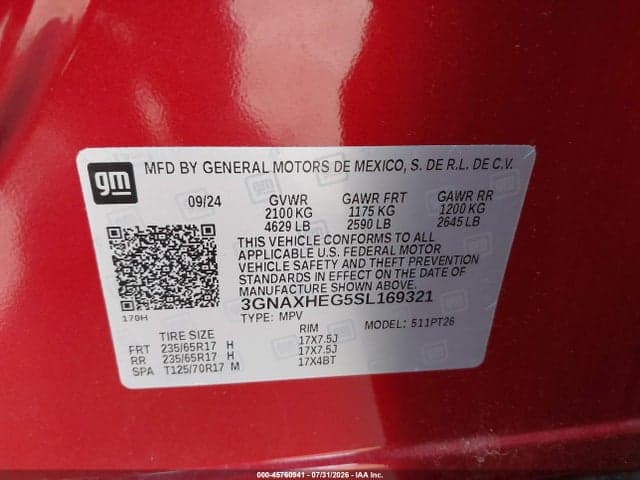 2025 CHEVROLET EQUINOX FWD LT 9