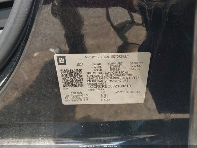 2018 CHEVROLET SILVERADO 1500 1LT 9