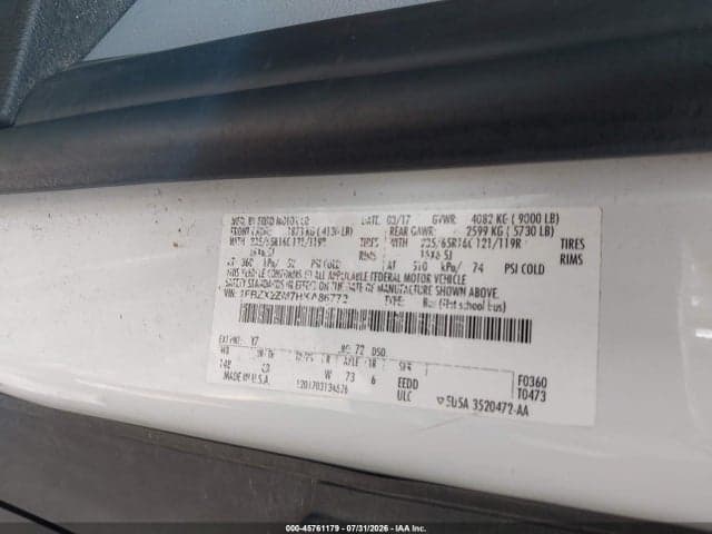 2017 FORD TRANSIT-350 XLT 9
