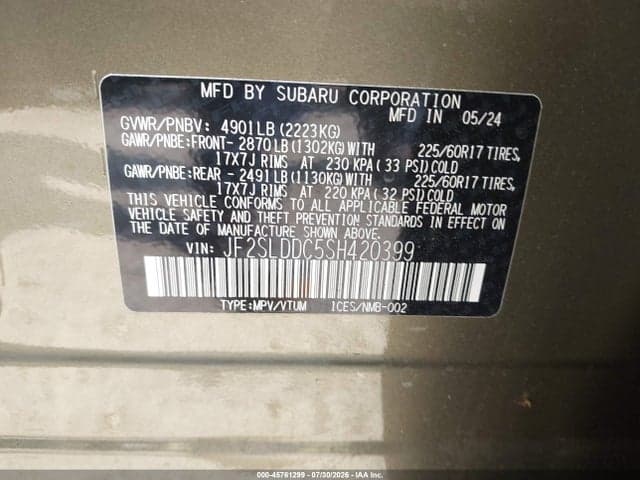 2025 SUBARU FORESTER PREMIUM 9