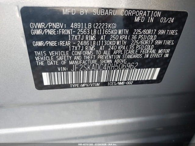 2024 SUBARU FORESTER PREMIUM 9