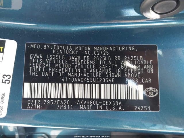 2025 TOYOTA CAMRY SE 9